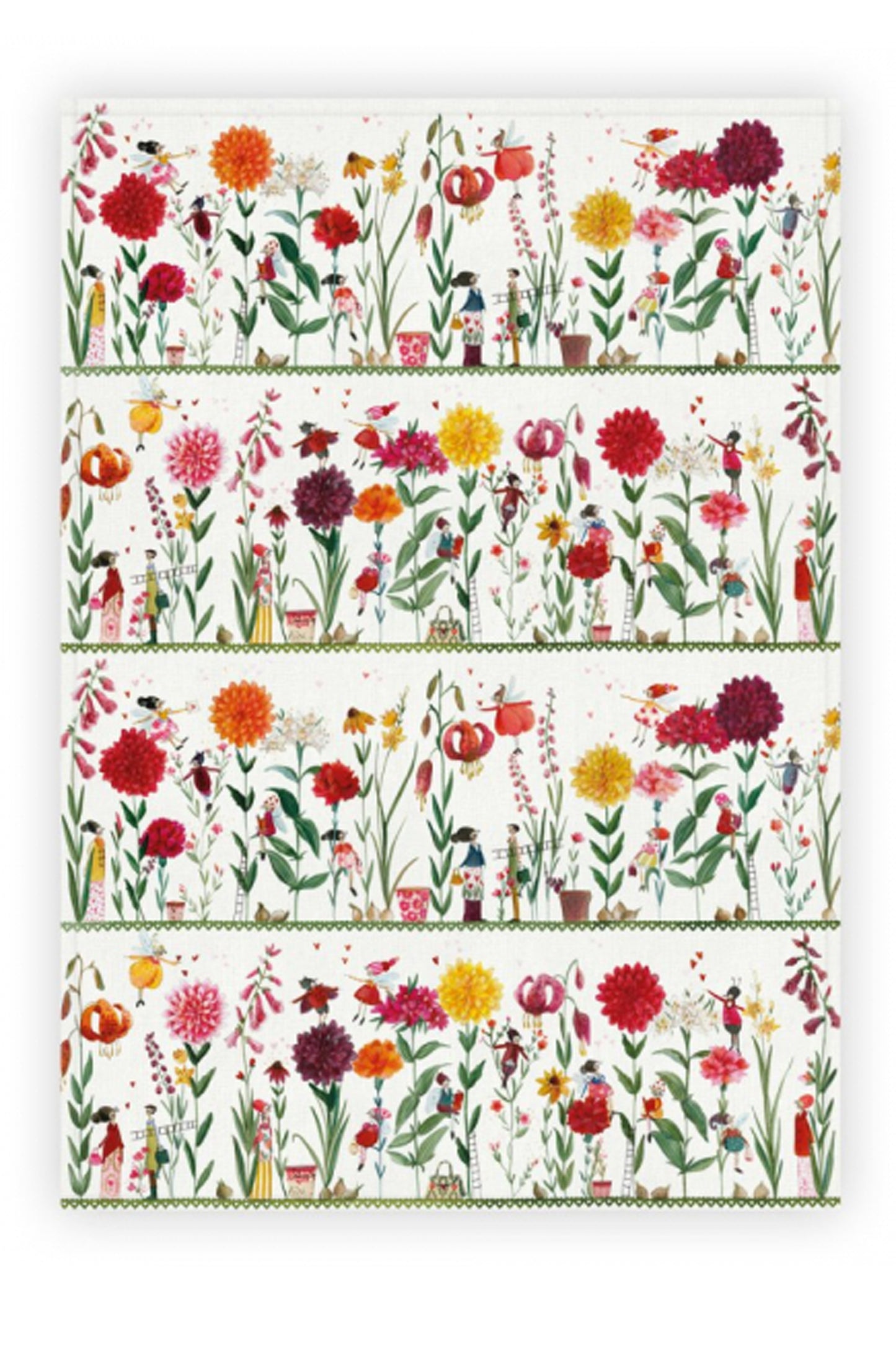Geschirrtuch - Blumenparadies - Silke Leffler