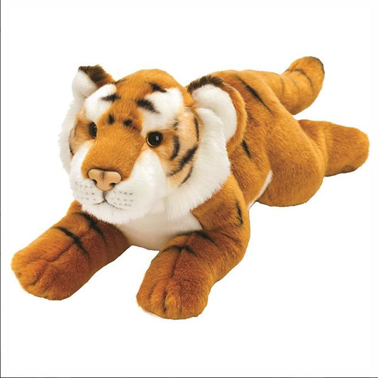 Kuscheltier - Tiger braun liegend