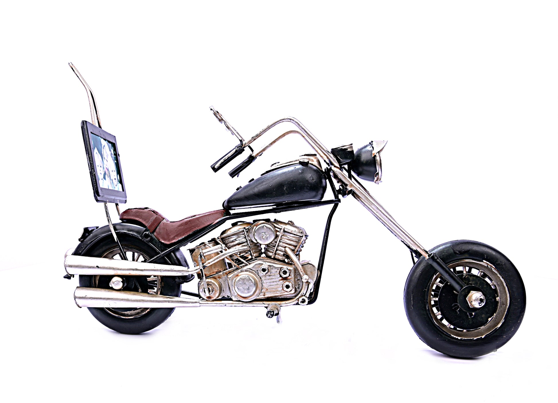 Antiker Dekorationsartikel - Motorrad- Metall - Rahmen – Fotostudio  Brinkmann