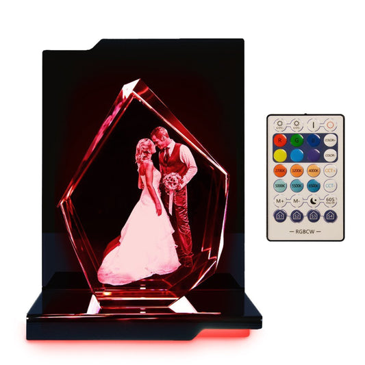 3D Fotos in Glas - Eisberg XL mit Ouvertüre Beleuchtungselement
